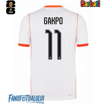 Țările de Jos Cody Gakpo #11 Tricou Fotbal Replică Mondial 2026 Barbati Deplasare
